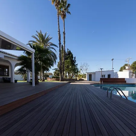 Huerta 1 Manises, Jacuzzi, Sauna, Piscina Villa